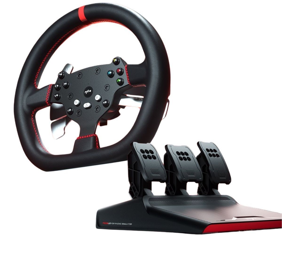 Vô Lăng Chơi Game PXN V10 PRo DD Lite (27cm/ 900 độ/ FFB/ pedal 3 (côn,phanh,gas))