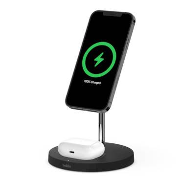 Bộ Sạc Không Dây Hyperjuice Magnetic 2 In 1 Wireless Charging Stand Iphone 12 Series & Airpods (HJ461-GR)