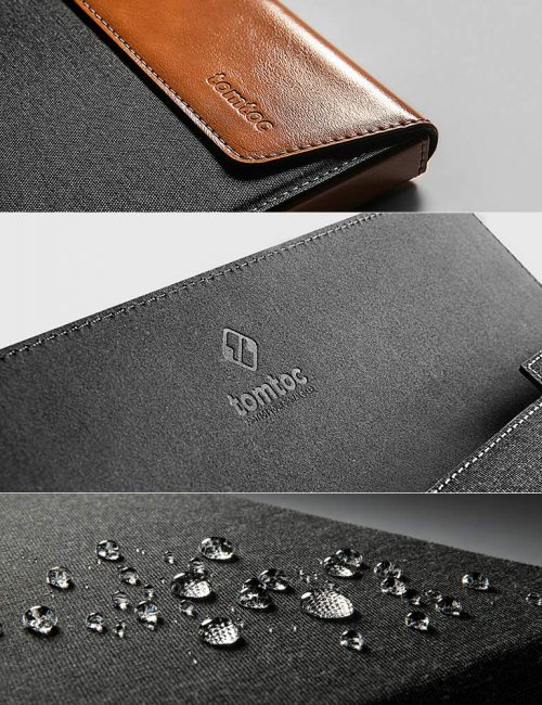 Túi Tomtoc (USA) Premium Leather For Macbook Pro 15″ - Gray (H15-E02Y)