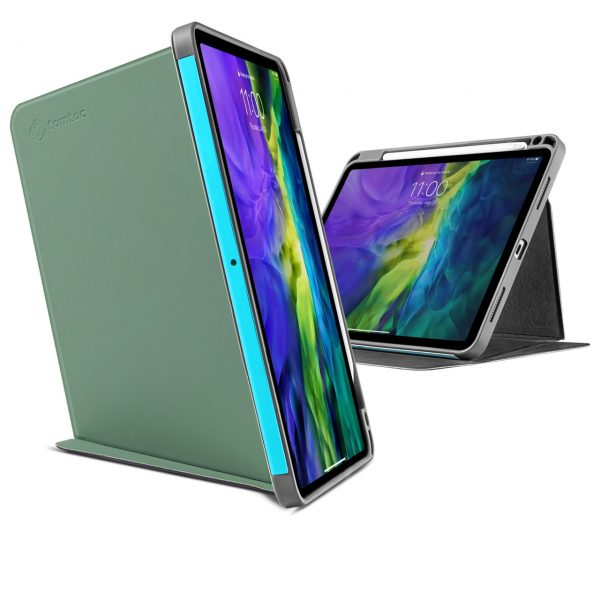 Bao Da TomToc (USA) Từ Tính Đa Góc Smart-Tri Hỗ Trợ Sạc Không Dây Apple Pencial For Ipad Pro 12.9-inch Cactus (B02-004T02)