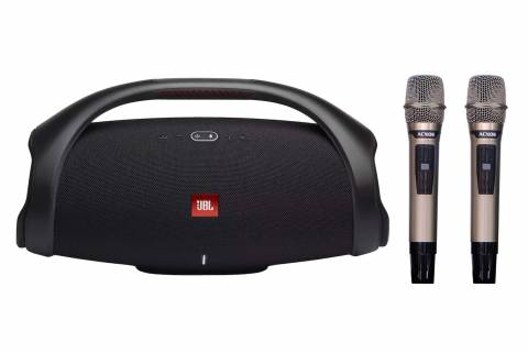 COMBO Loa Bluetooth JBL Boombox 2 + Micro Acnos Mi30S V2