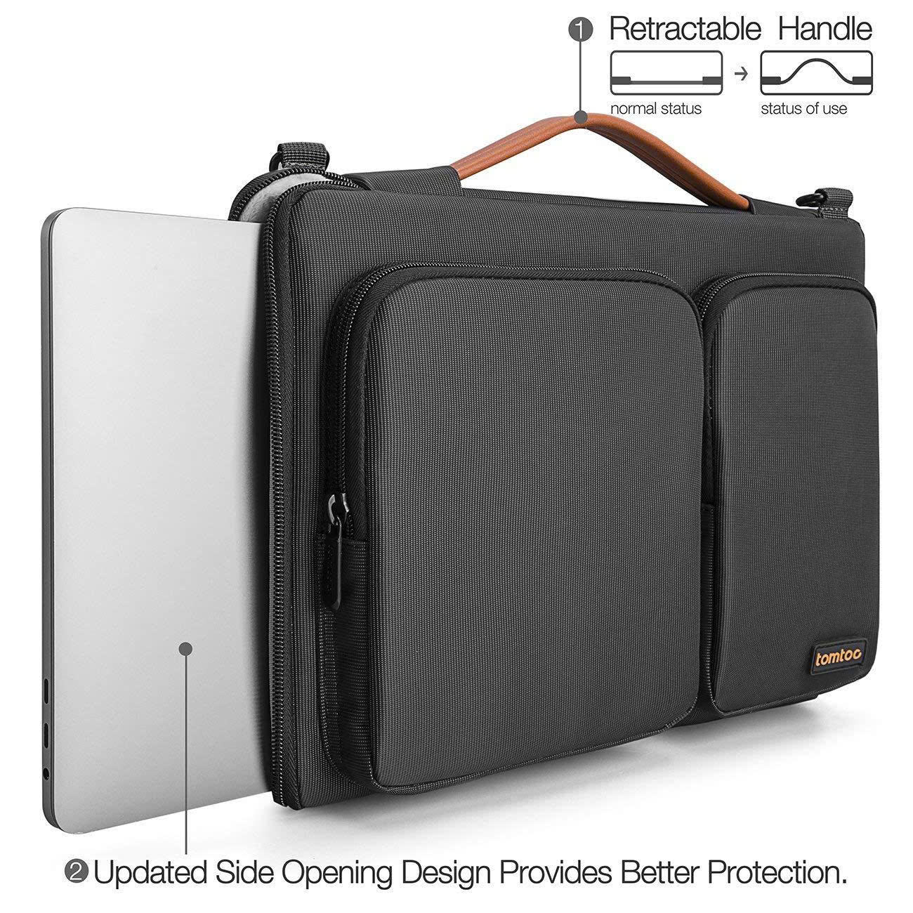 Túi Đeo TOMTOC (USA) 360* Shoulder Bags MacBook 15'' - Black (A42-E02D)