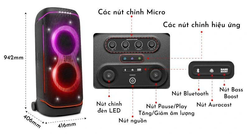 Loa JBL PartyBox 720 Chính Hãng