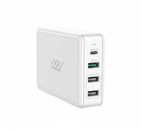 Củ Sạc Nhiều Cổng Innostyle Gomax Pro 80W (USB-C PD 65W + USB QC3.0 18W + 2 USB-A Smart AI) (IC80-4PD)
