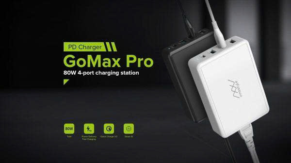 Củ Sạc Nhiều Cổng Innostyle Gomax Pro 80W (USB-C PD 65W + USB QC3.0 18W + 2 USB-A Smart AI) (IC80-4PD)